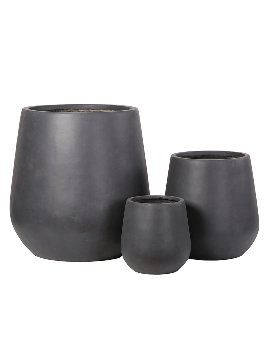 Set maceta Dupuis Amara de fibra de arcilla