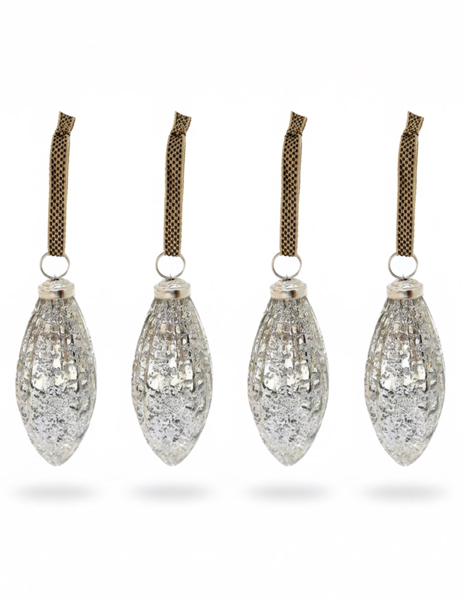 Set esfera navideña con 4 piezas