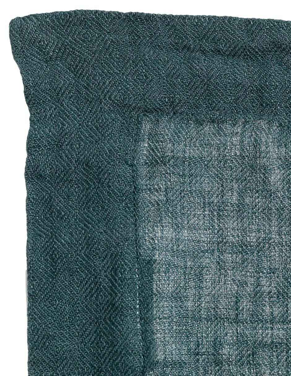 Mantel individual rectangular de lino