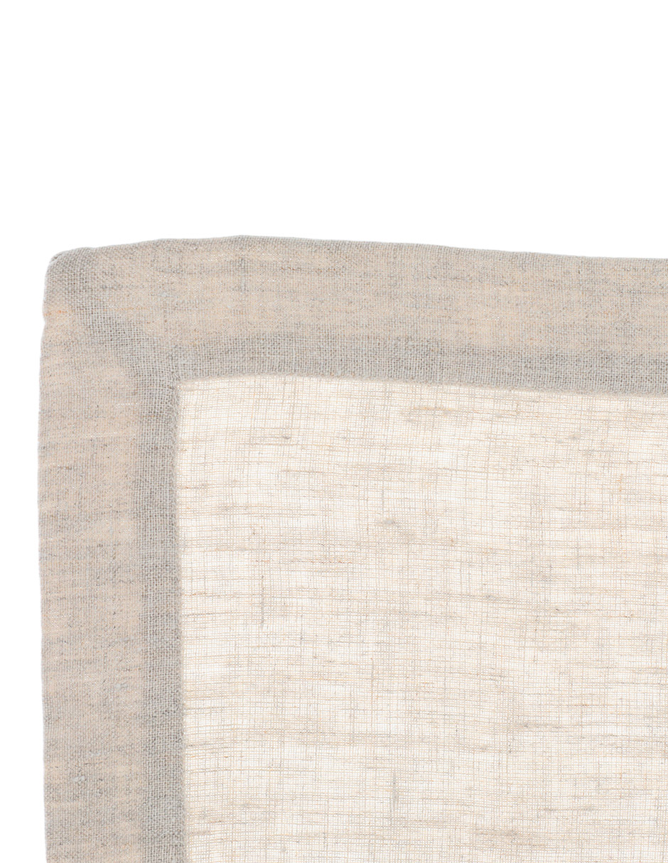 Mantel individual rectangular de lino Dupuis
