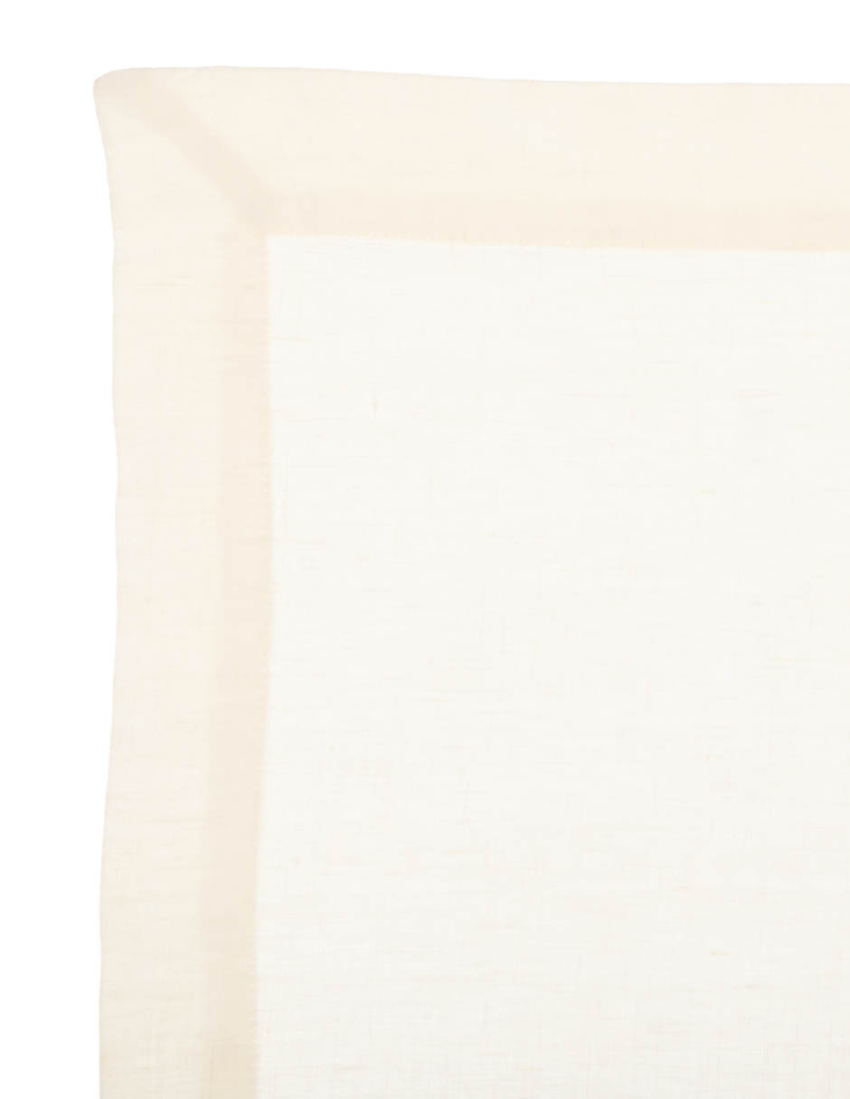 Mantel individual rectangular de lino