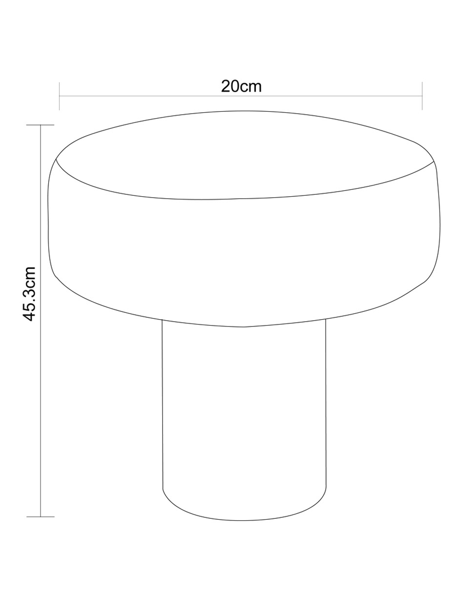 Lámpara de mesa LED Fanny