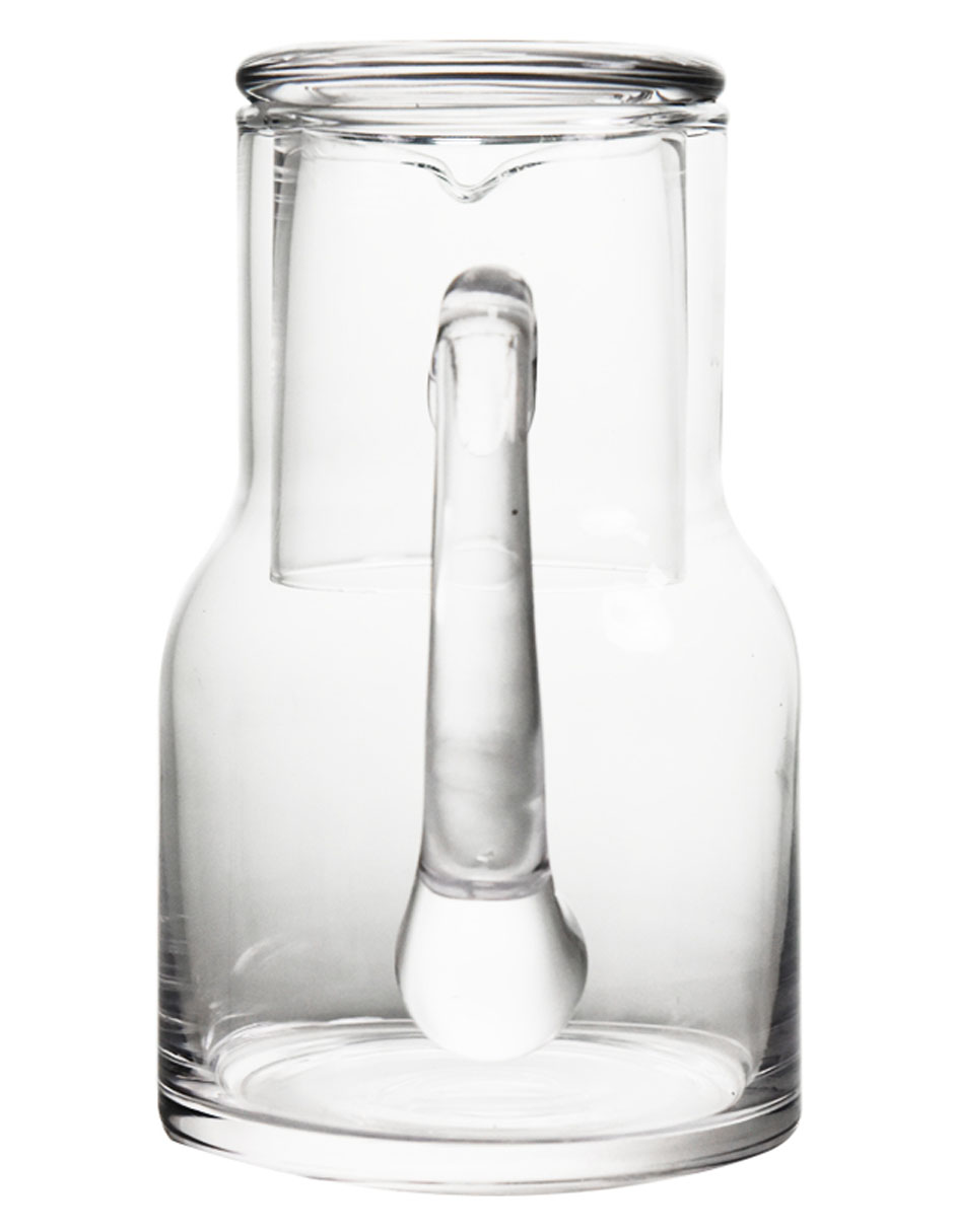 Set jarra con vasos de vidrio con 2 piezas