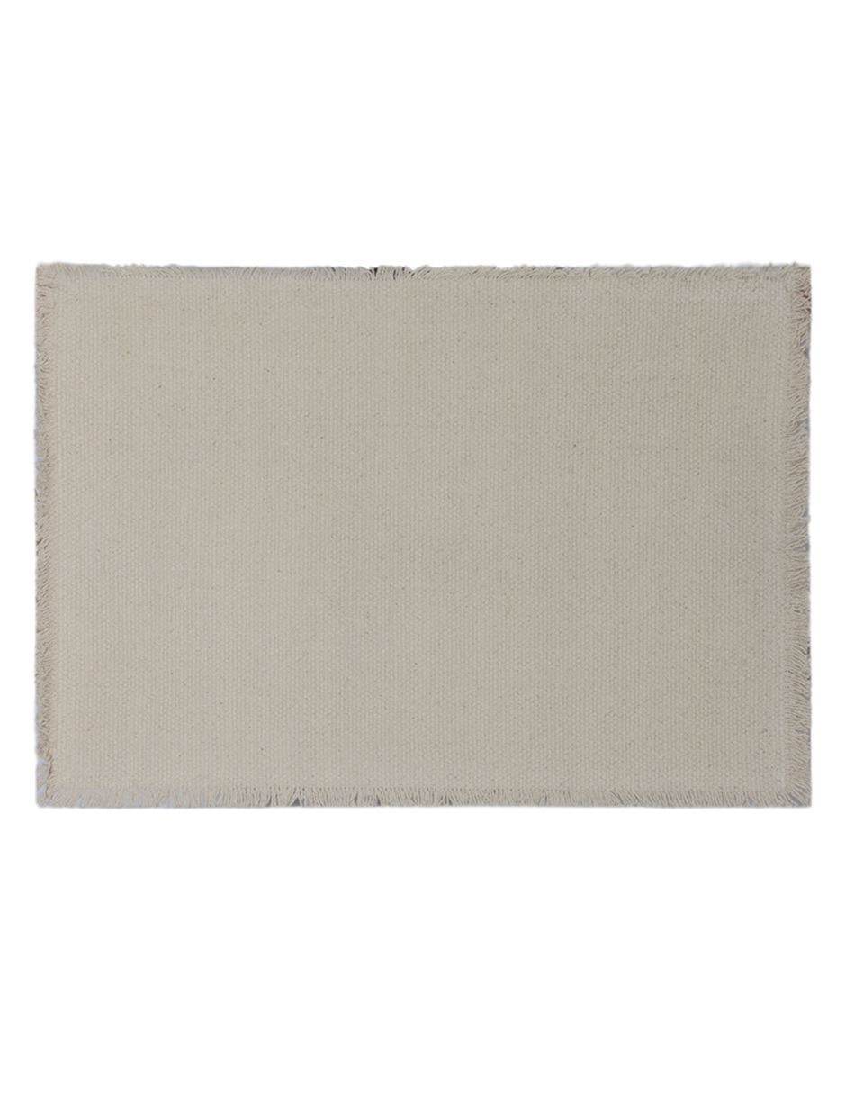 Mantel individual rectangular de algodón Maia