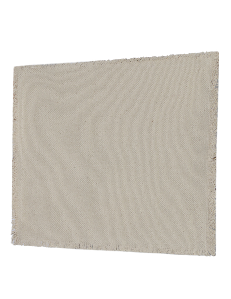 Mantel individual rectangular de algodón Maia