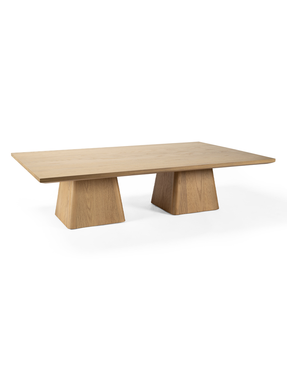 Mesa de centro Mara Dupuis de madera encino