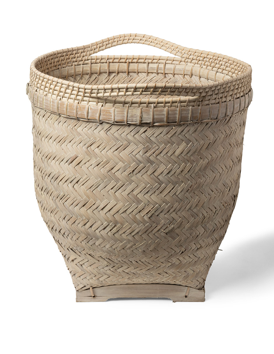Cesto decorativo Maca de mimbre