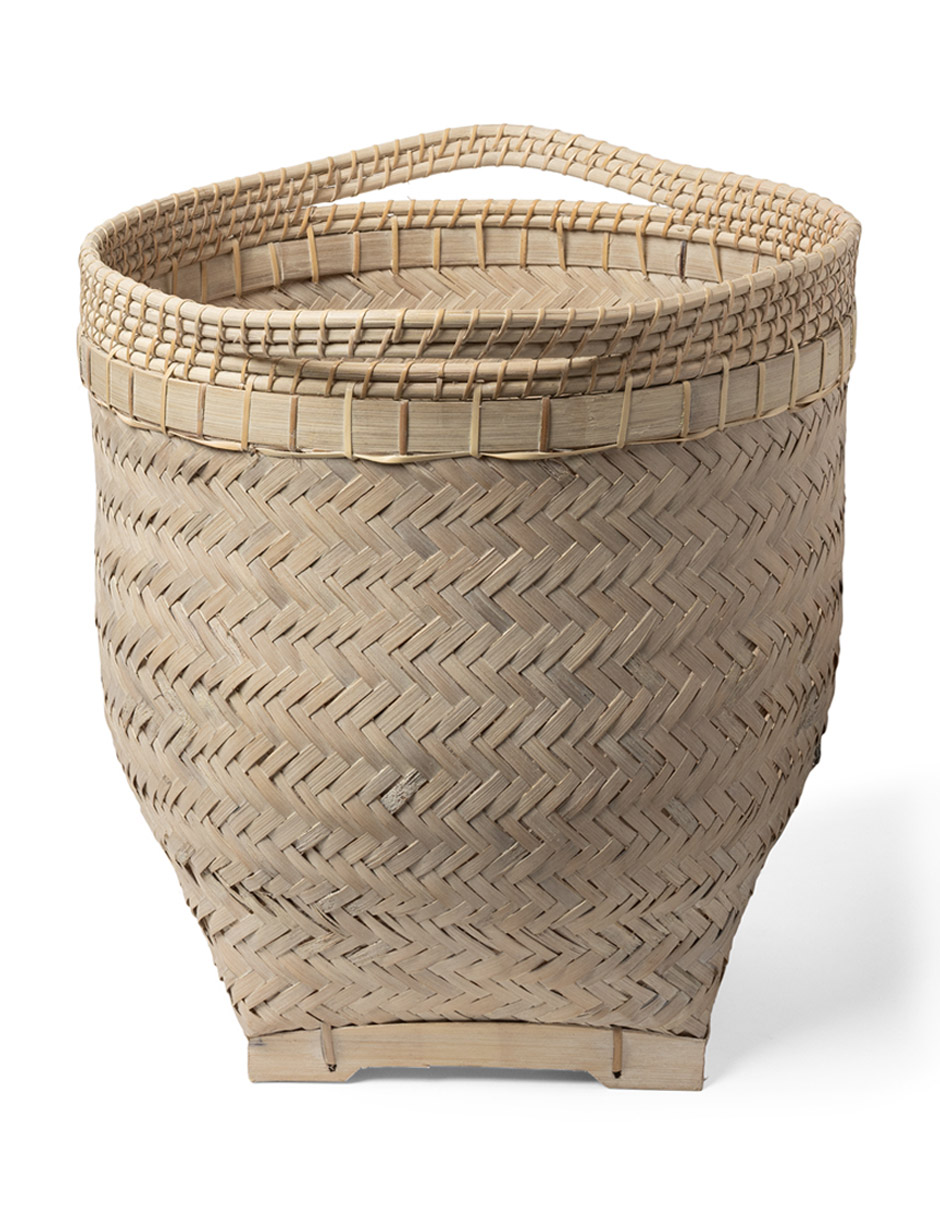 Cesto decorativo Maca de mimbre