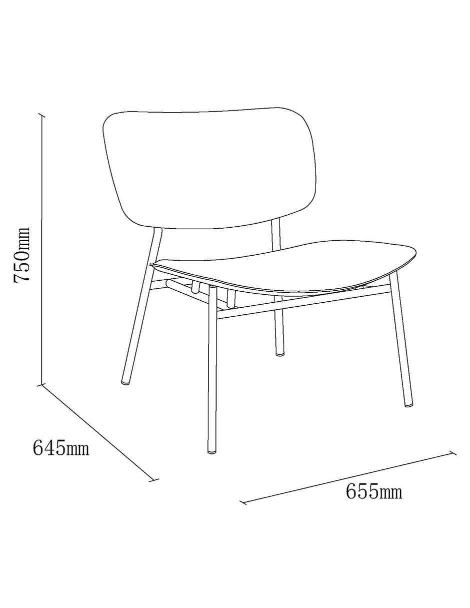 Silla Luciana de piel adulto