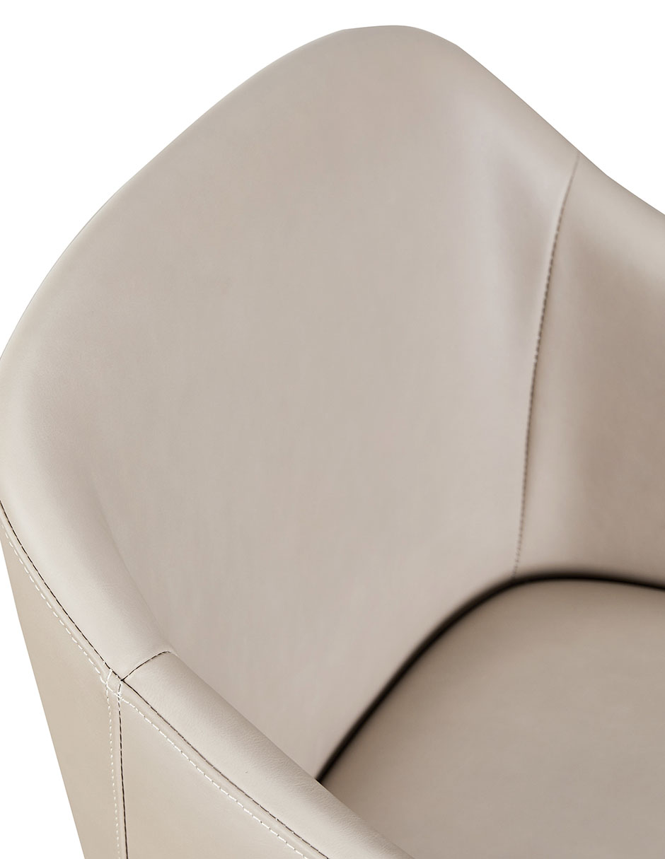 Silla Ady de piel