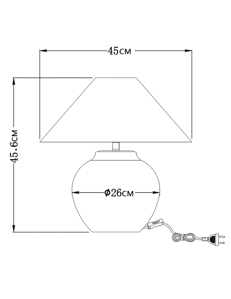 Lámpara de mesa led Luana