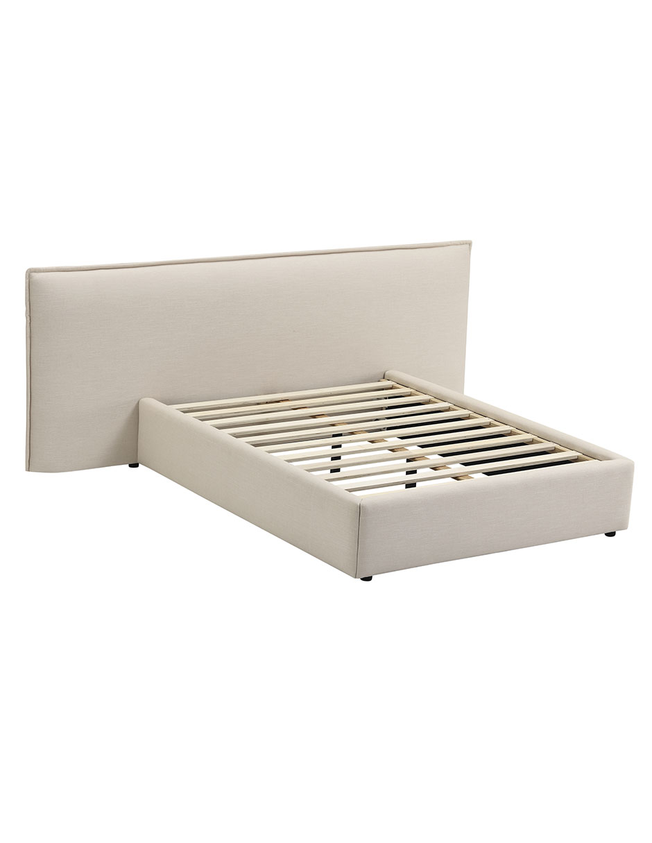Cama Lorea de madera queen size