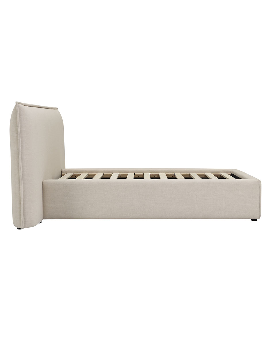 Cama Lorea de madera queen size