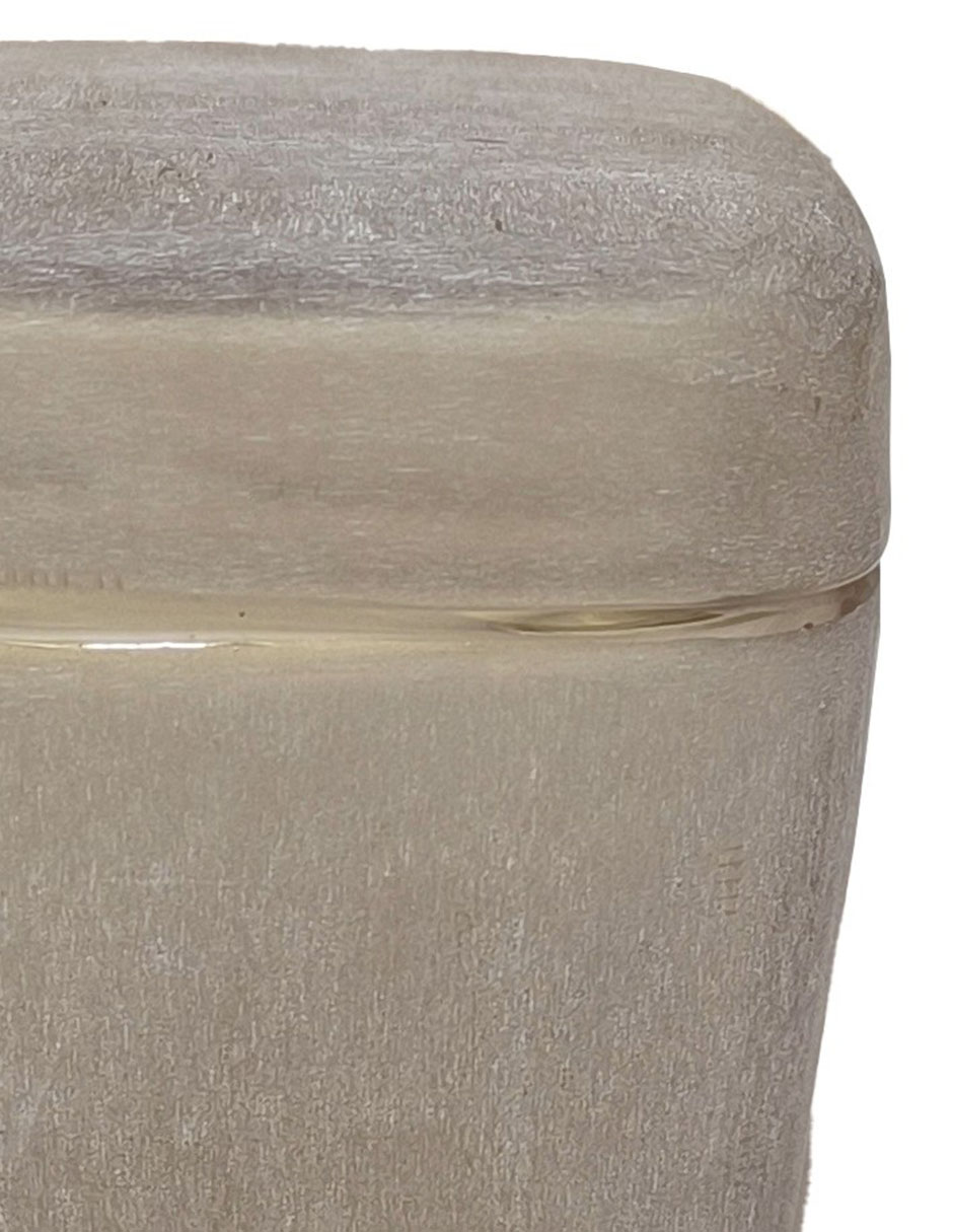 Vaso de baño de vidrio con 2 piezas