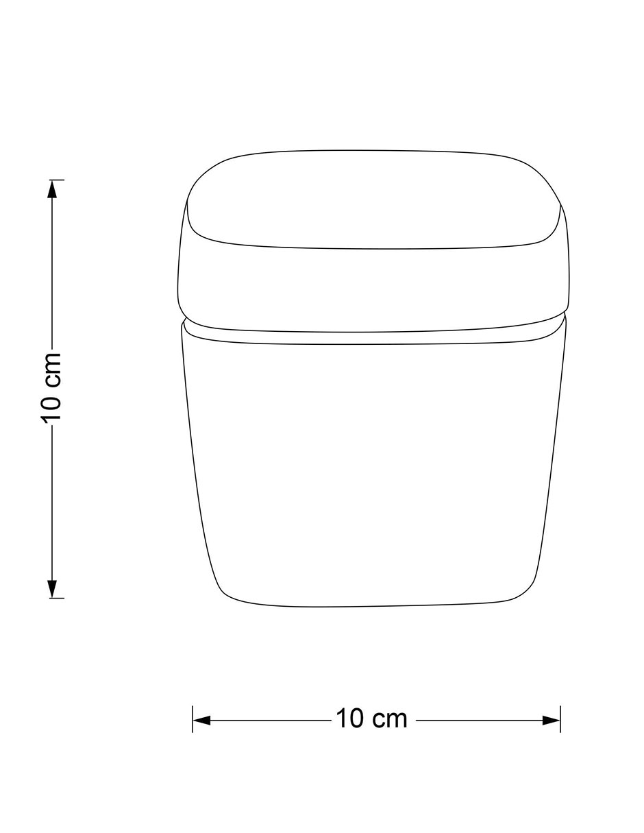 Vaso de baño de vidrio con 2 piezas