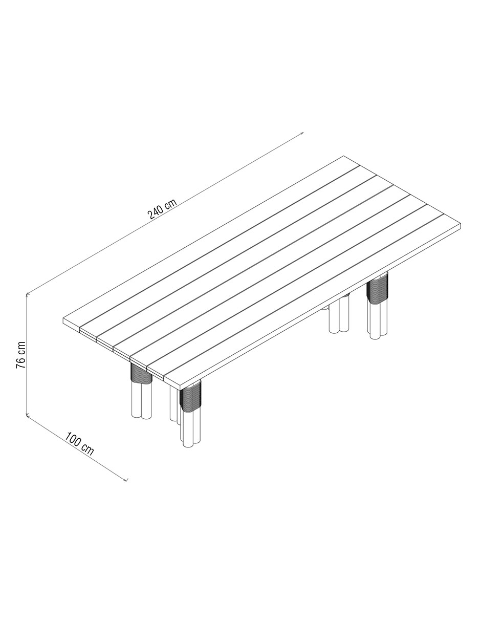 Mesa Mar de Cortés de madera