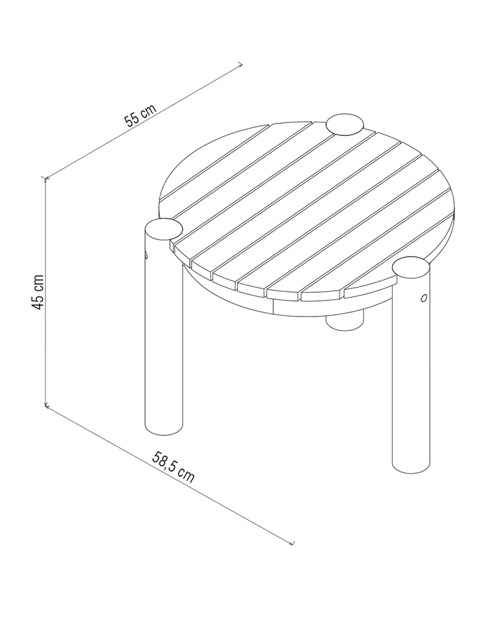 Mesa lateral