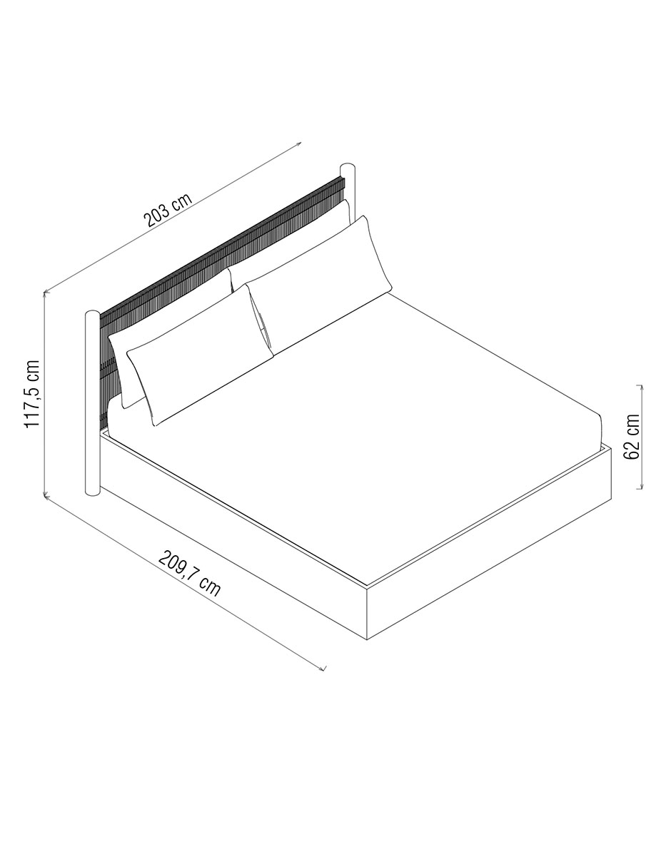 Cama de madera King size