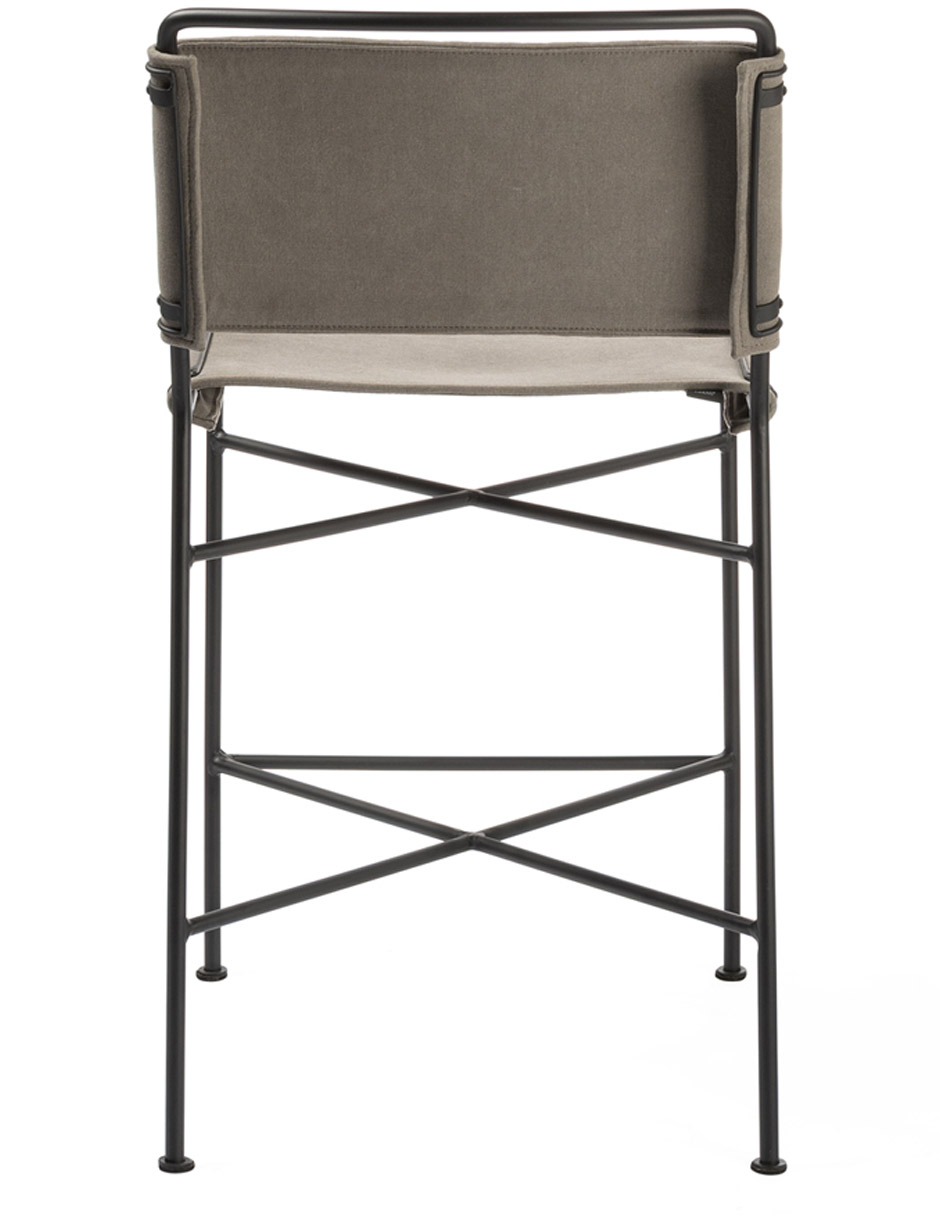 BANCO COCINA SPIKE DUPUIS METAL, GRIS