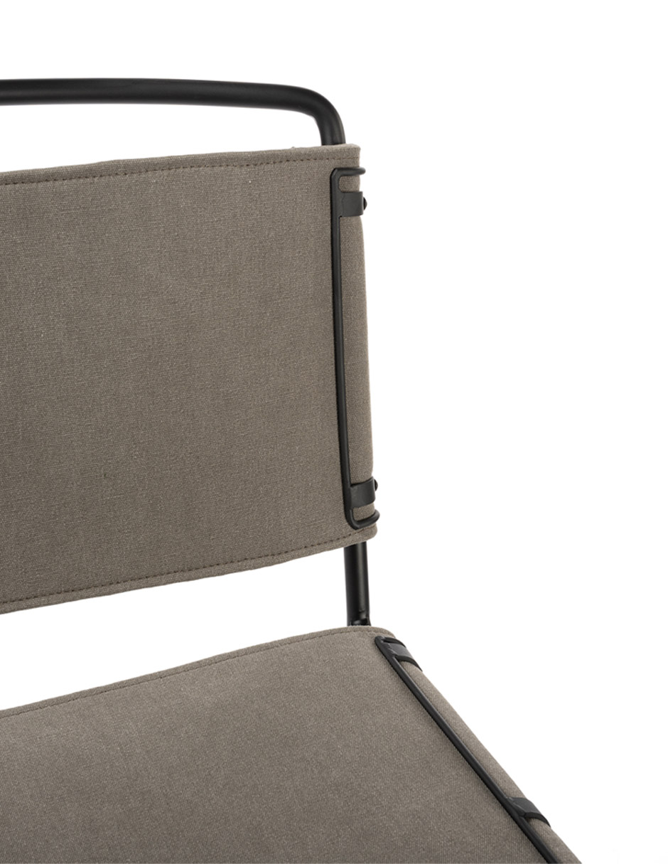 BANCO COCINA SPIKE DUPUIS METAL, GRIS