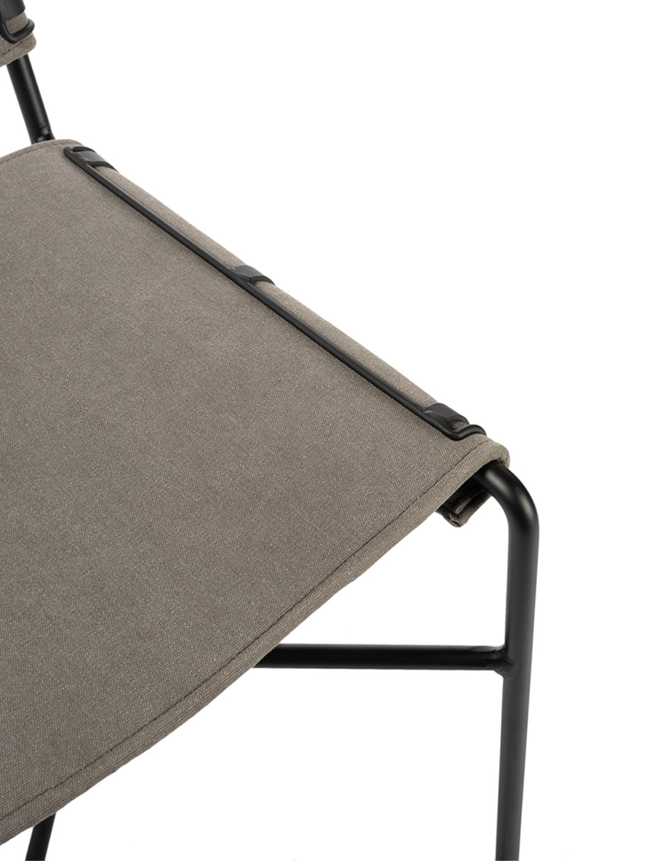 BANCO COCINA SPIKE DUPUIS METAL, GRIS