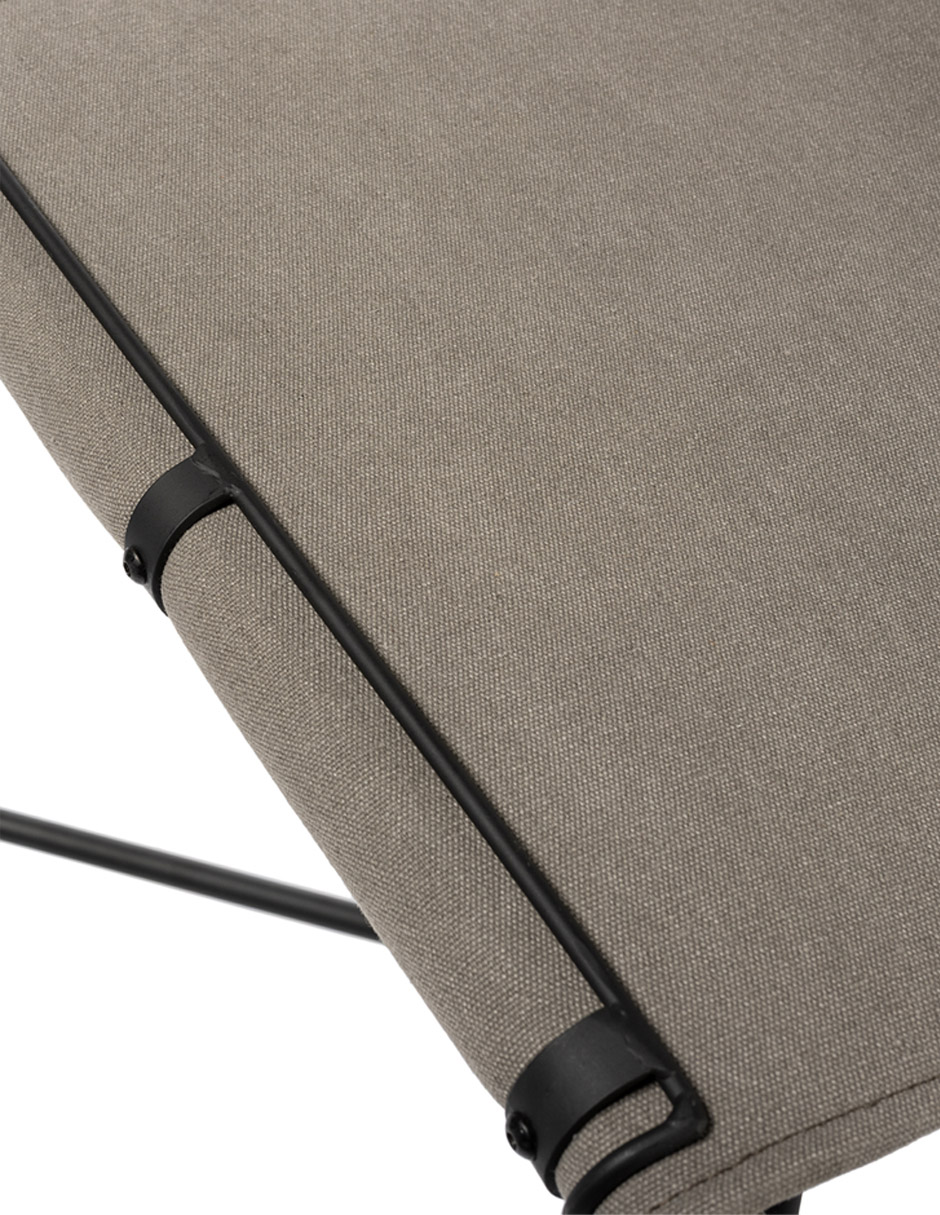 BANCO COCINA SPIKE DUPUIS METAL, GRIS
