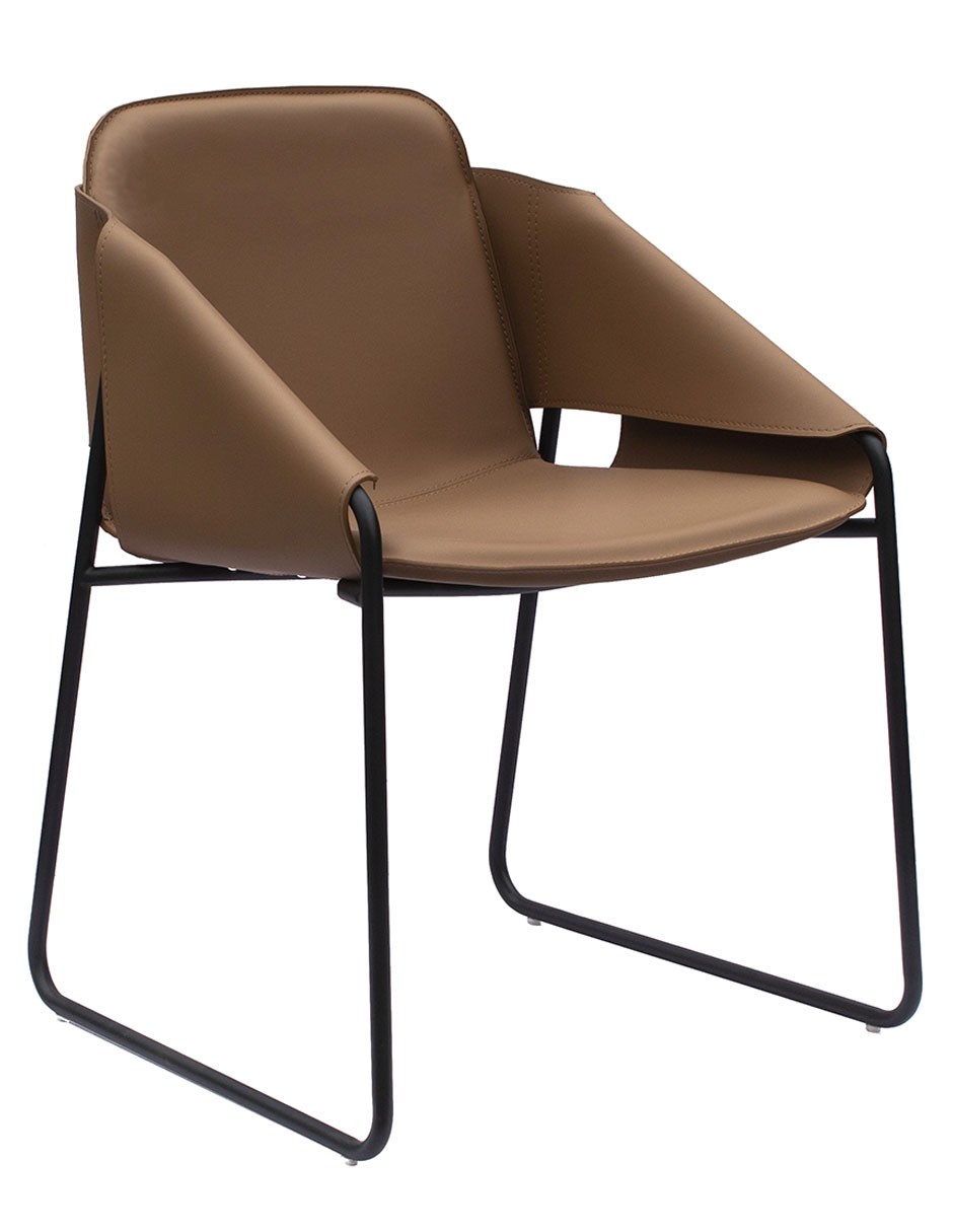 Silla Carlota de piel