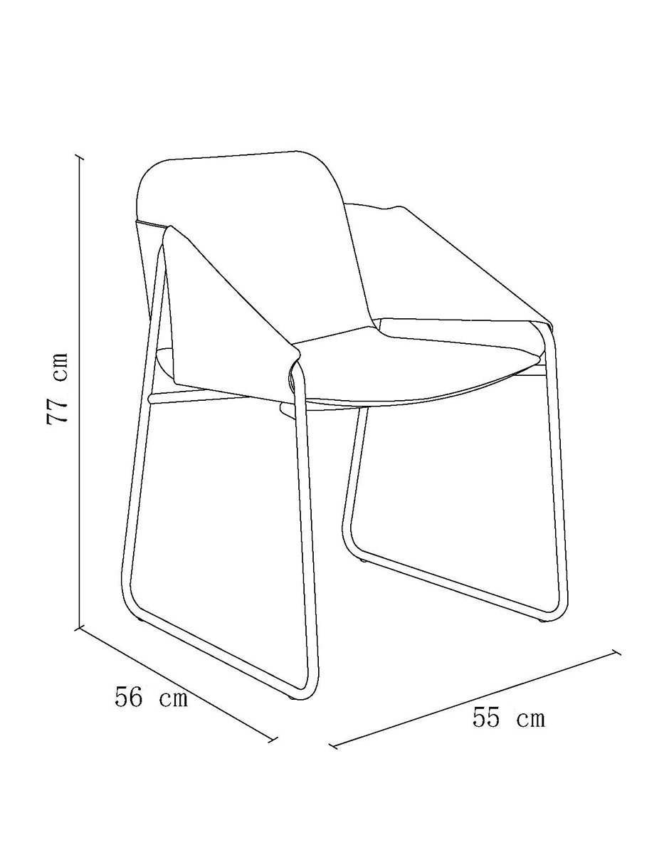 Silla Carlota de piel