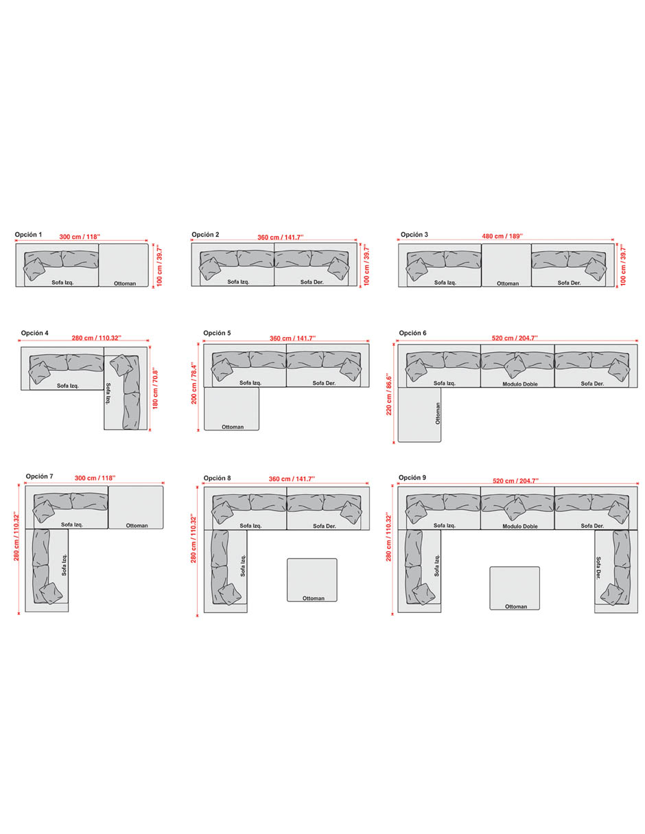 Sala modular derecha Maribel 15