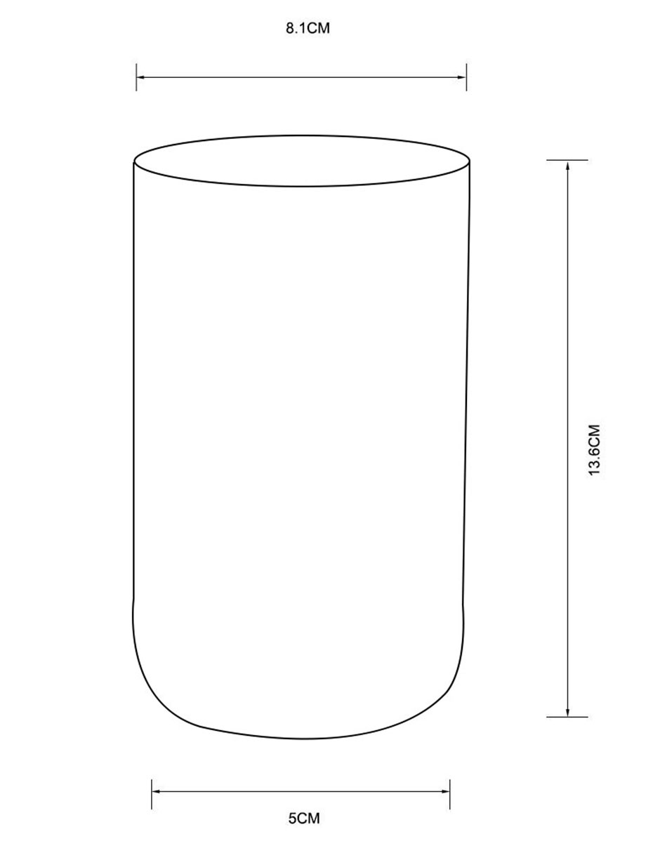 Vaso Mila de vidrio 3