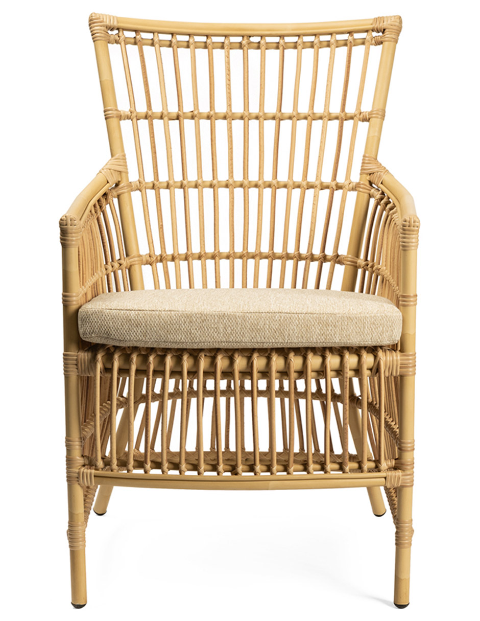 Silla Alexa de ratán natural