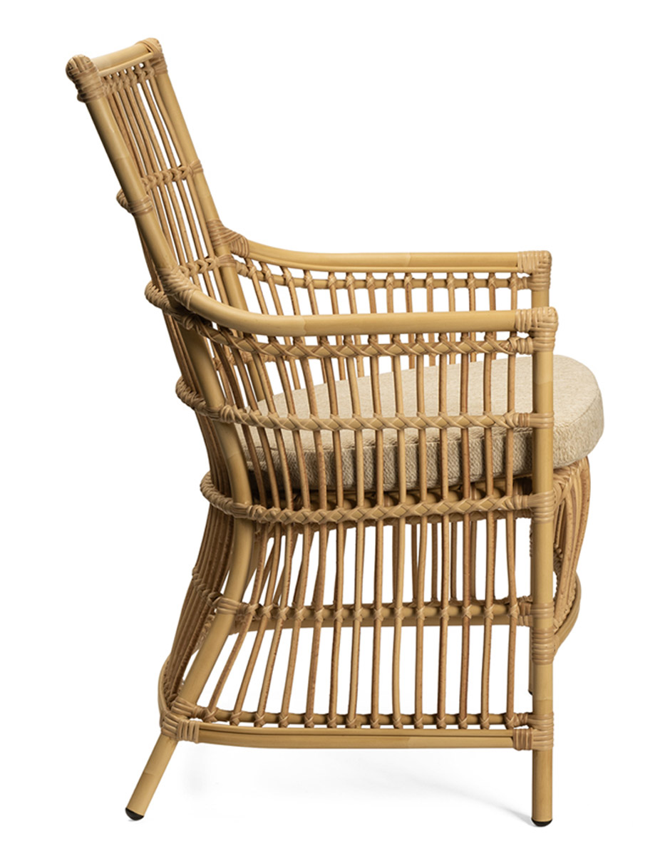 Silla Alexa de ratán natural 2
