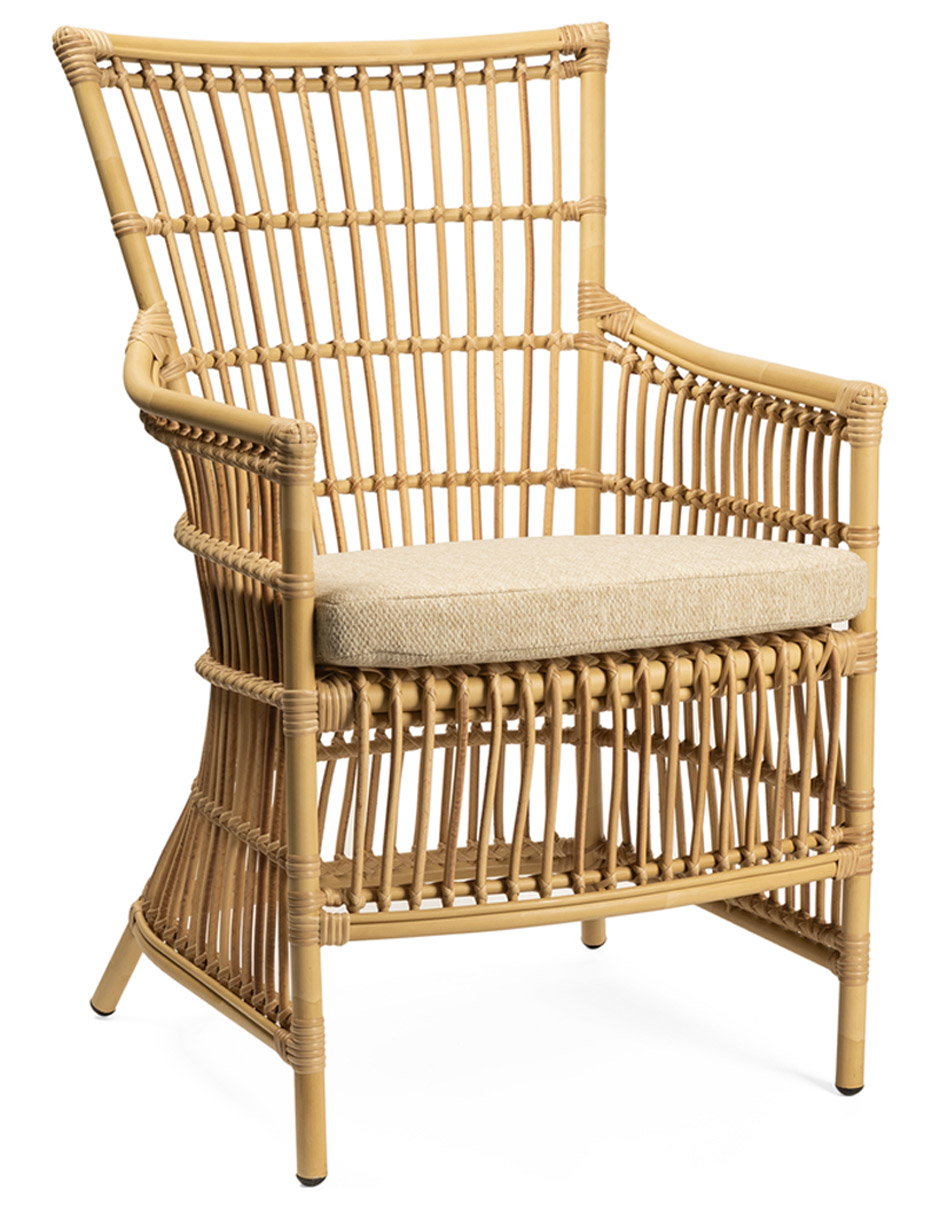 Silla Alexa de ratán natural 3