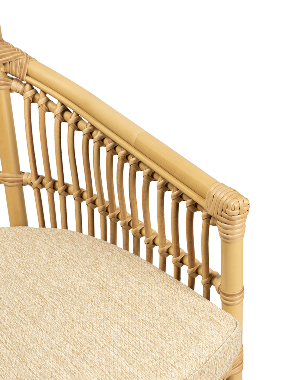 Silla Alexa de ratán natural 6