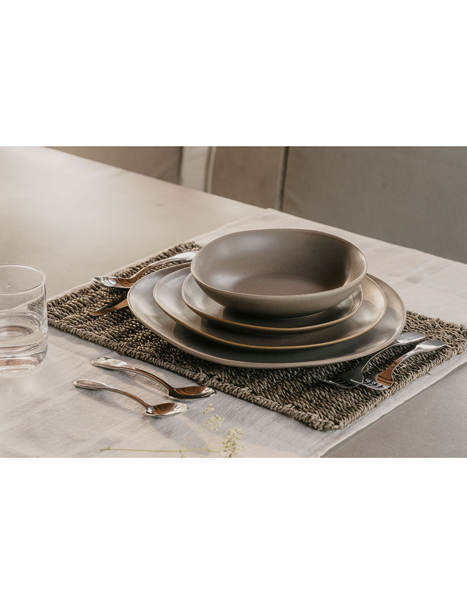 Mantel individual rectangular de alga marina 8