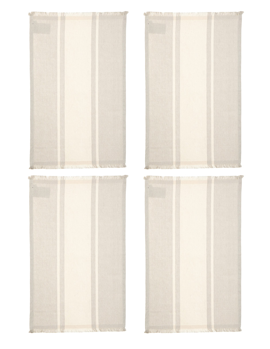 Mantel individual rectangular de algodón Tuxpan