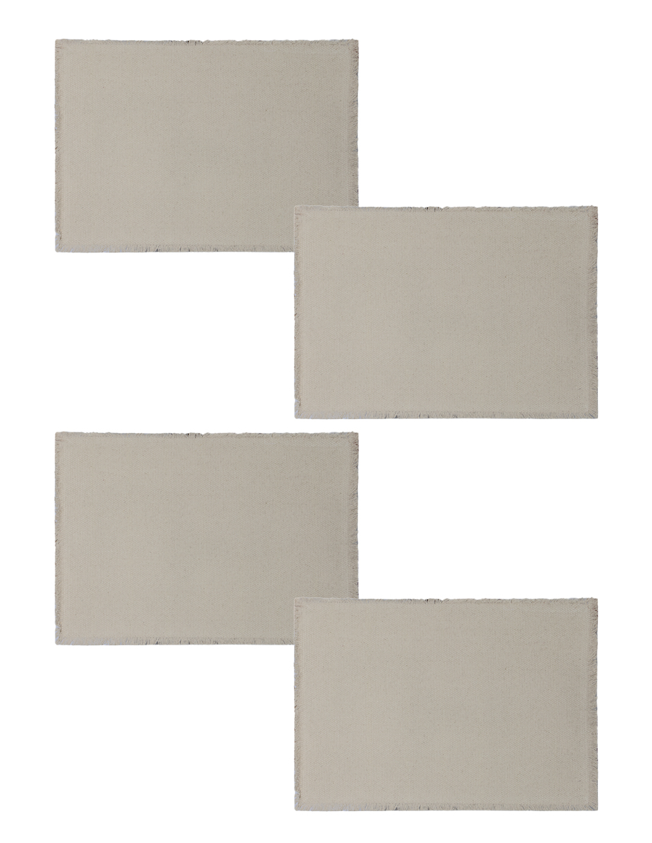 Mantel individual rectangular de algodón Maia