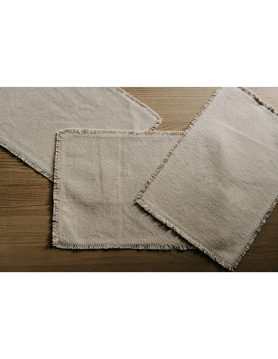 Mantel individual rectangular de algodón Maia 5