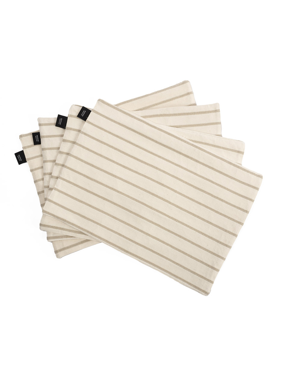 Set mantel rectangular de algodón Gia