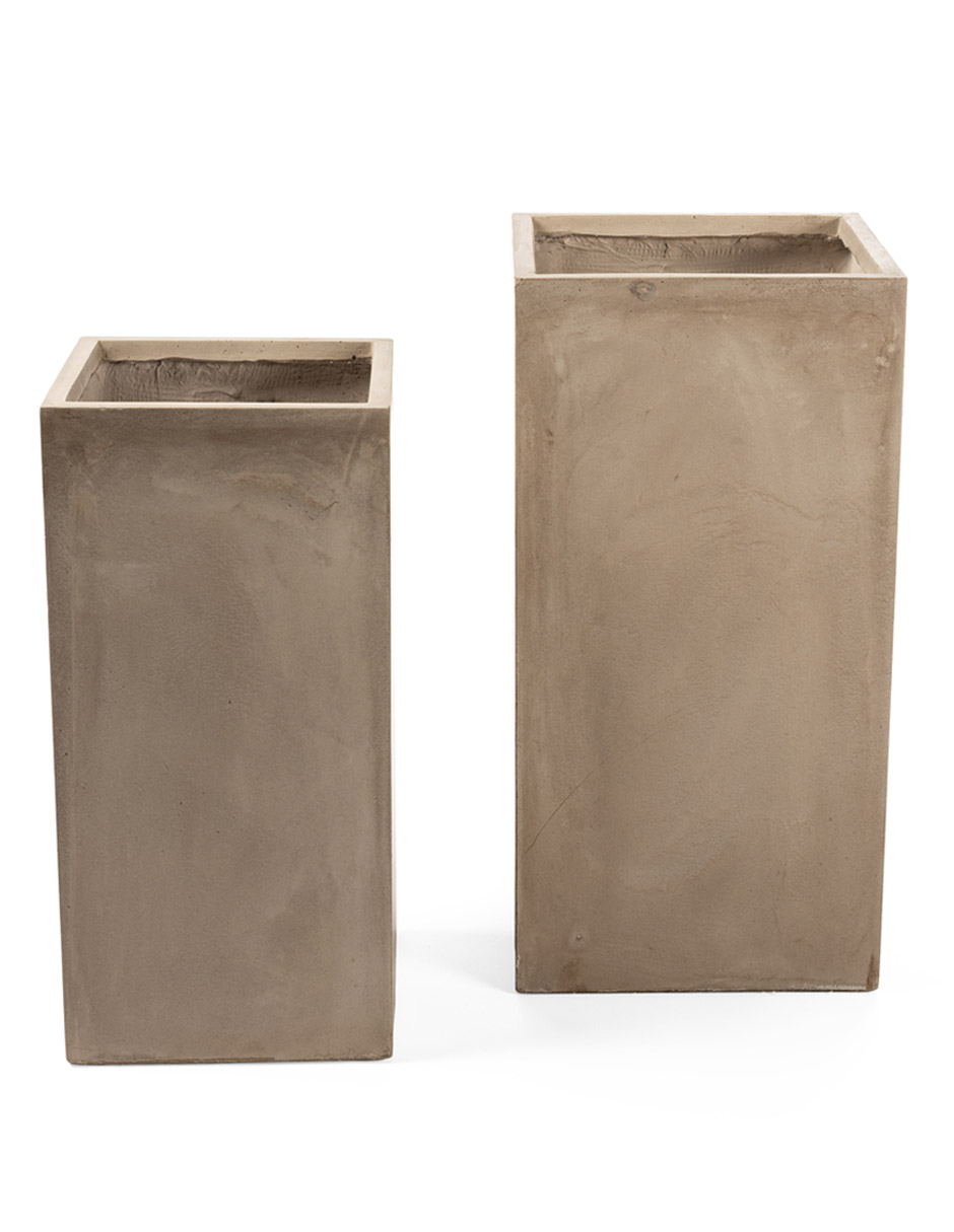 SET MACETA GALA DUPUIS FIBRA DE, BEIGE