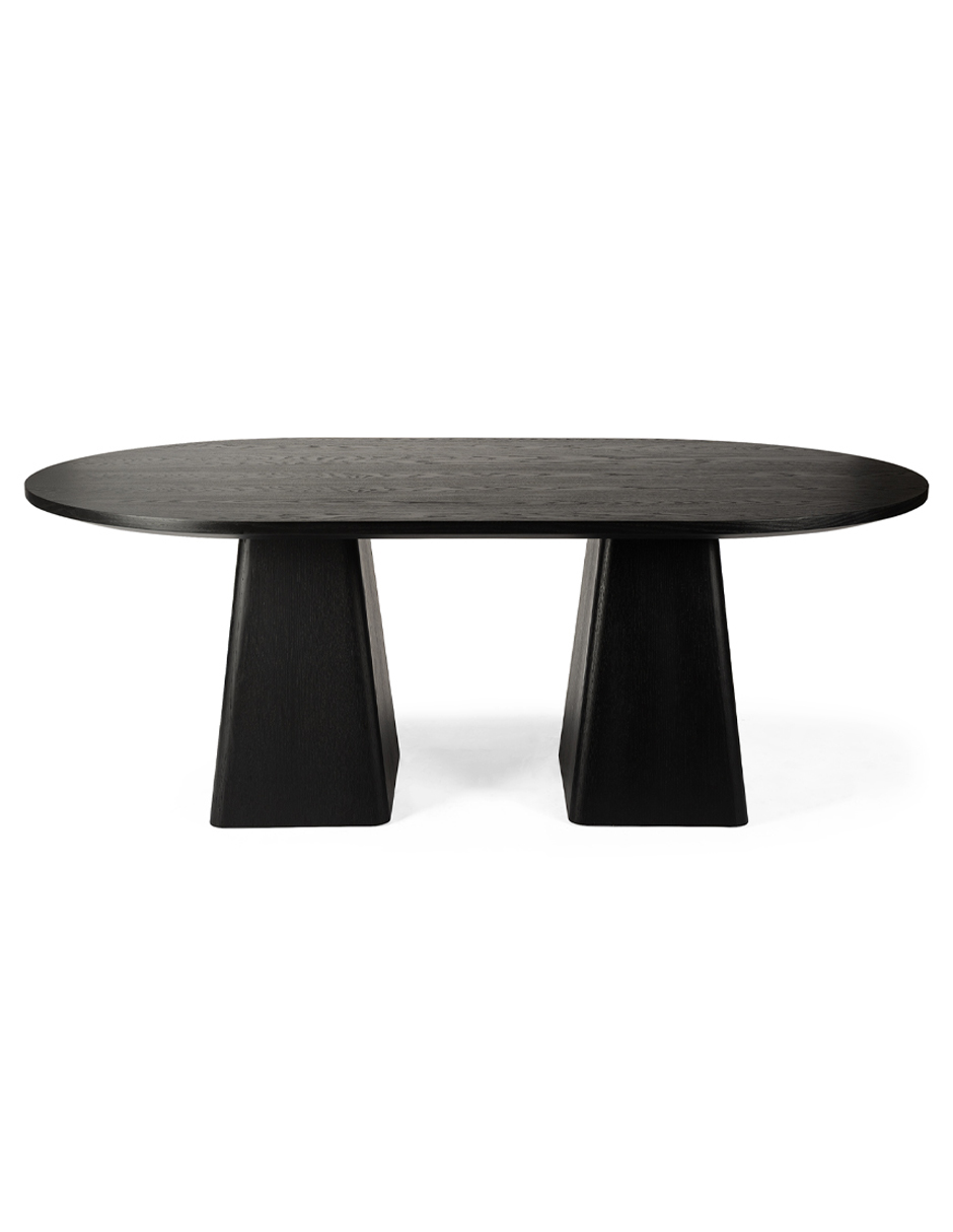 Mesa armable Mara de madera encino
