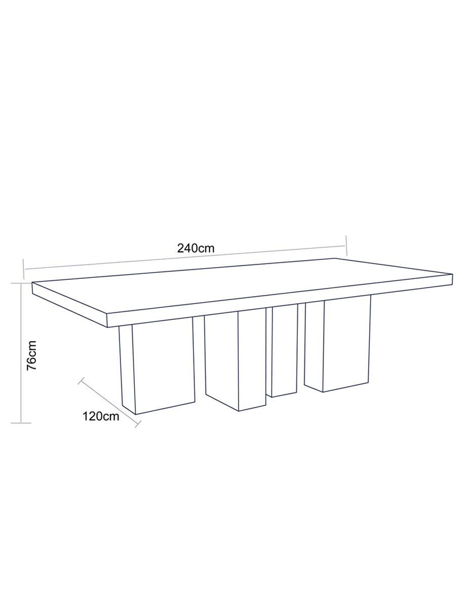 Mesa Cora de madera encino 6