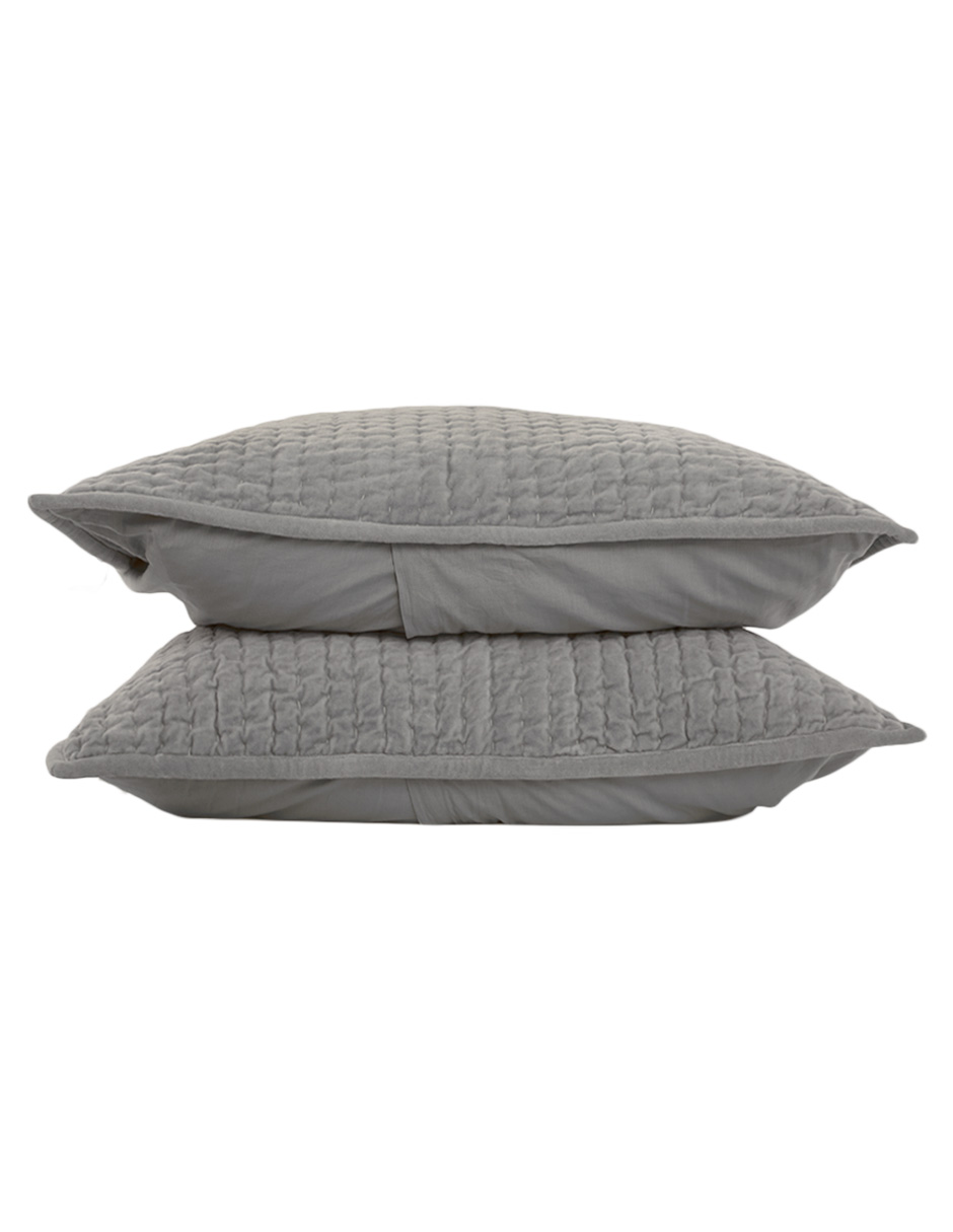 COLCHA LULA DUPUIS ALGODÓN, QS, GRIS