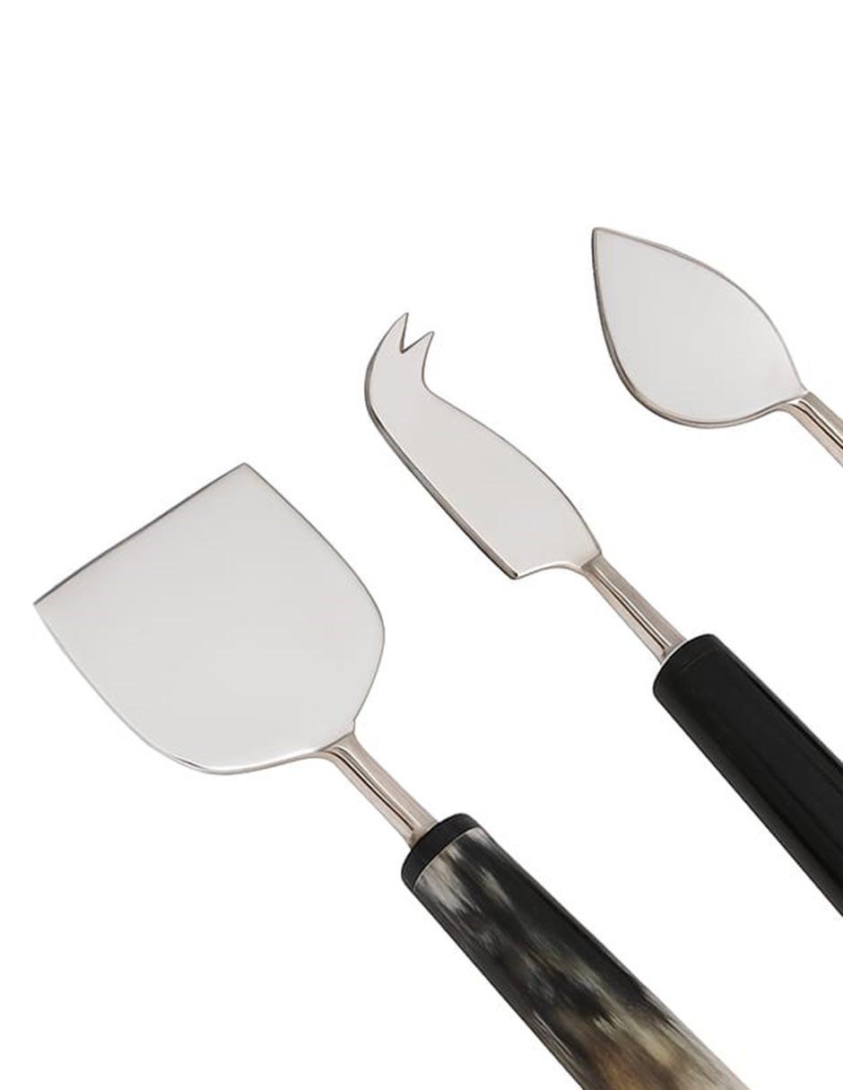 Set de cubiertos para queso de acero inoxidable 3 piezas 6