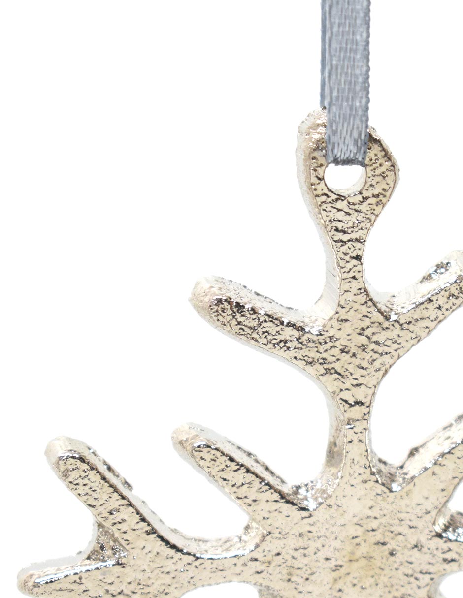 Ornamento navidad copo de nieve 4
