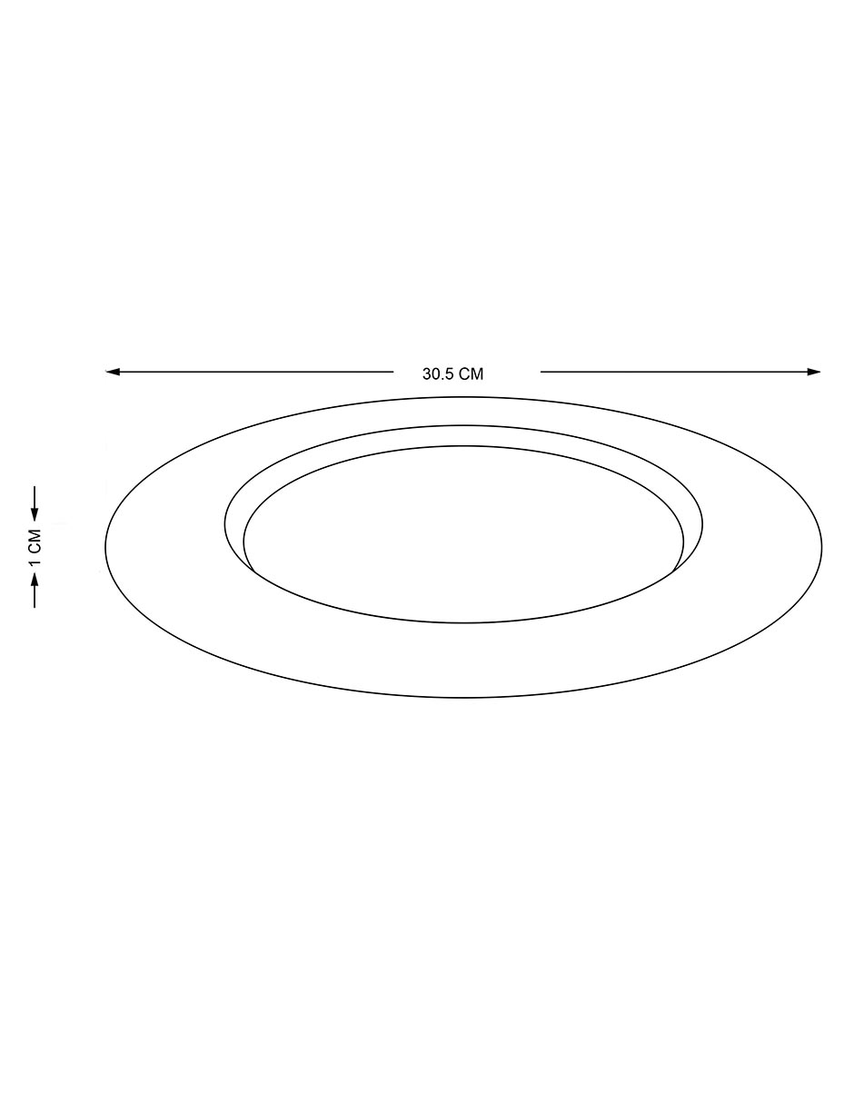 Plato base Lena de aluminio 4