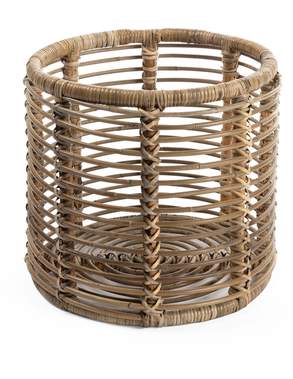 Cesto decorativo Moni de mimbre