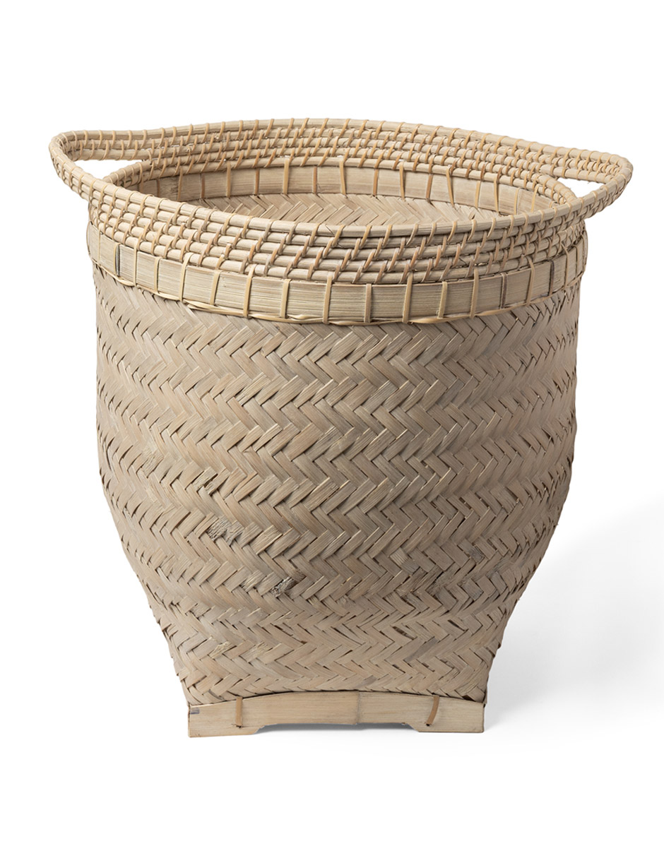 Cesto decorativo Maca de mimbre