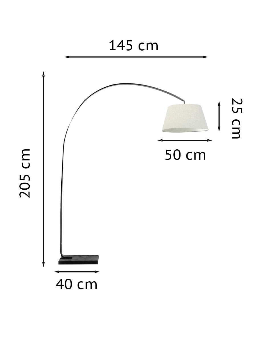 Lámpara de pie led Raisa 2