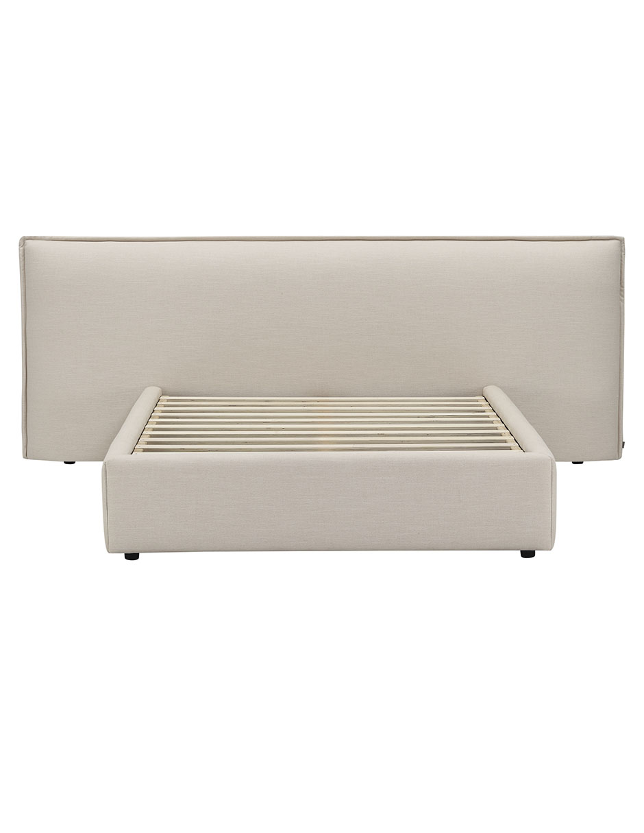 Cama Lorea de madera queen size